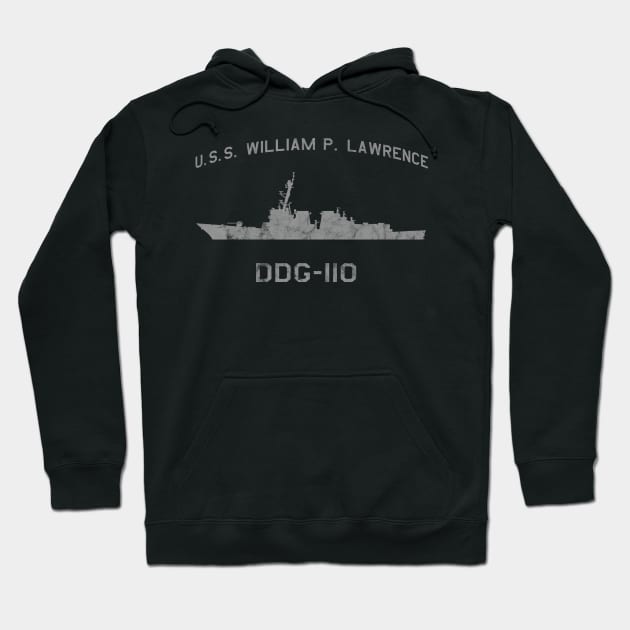 DDG-110 USS William P Lawrence Ships Profile Hoodie by DesignedForFlight